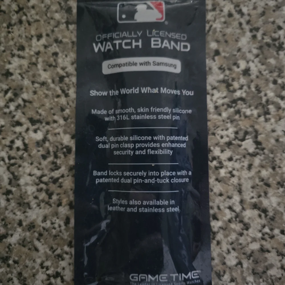 MLB New York Yankees Black Smartwatch Band